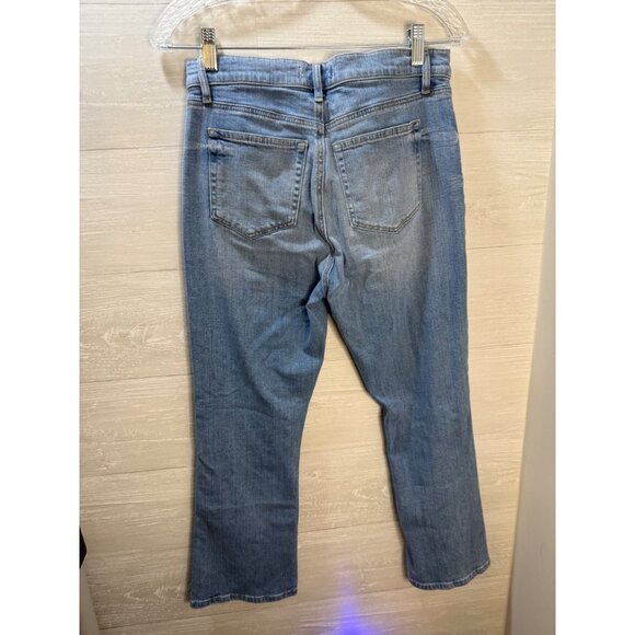 Loft High Waist Kick Crop Light Wash Denim Jeans Size 27/4 Womens‎ Casual - Picture 7 of 10